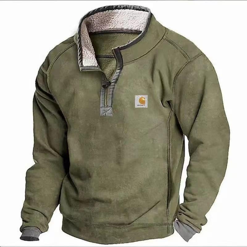 Fall Winter hot sale Quarter zipper Jacket Carhart Casual Zipper Men's Sweatshirt Carhart Jacket Men's Zipper Winter coat Zipper printing