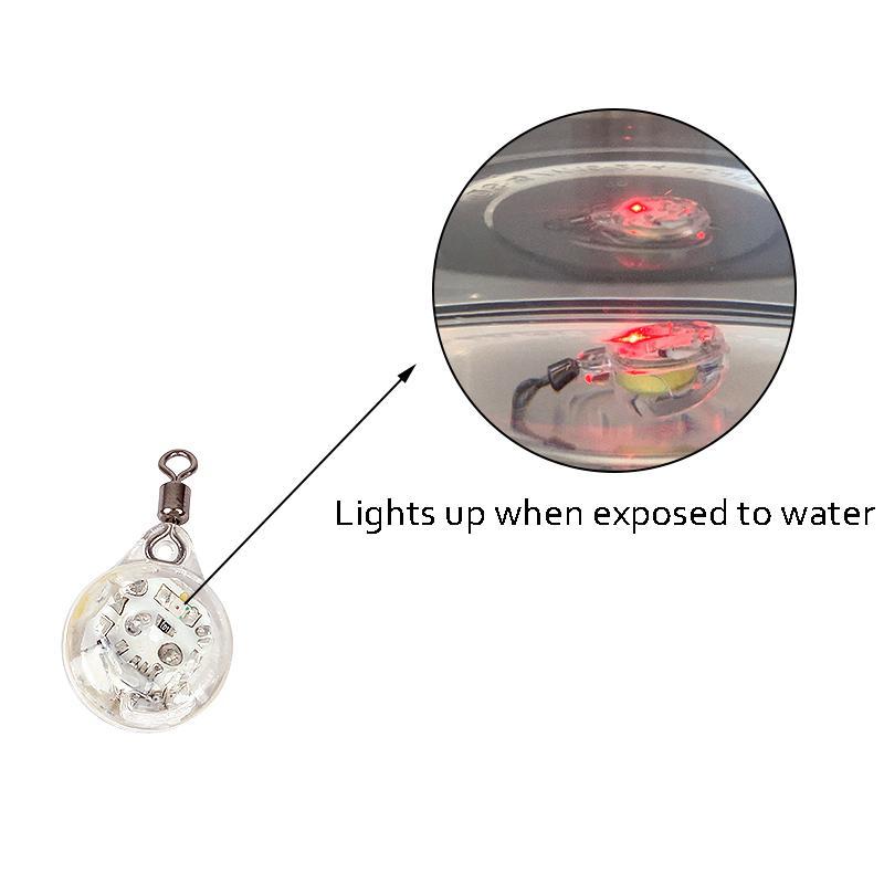 LED Mini Fisheye Underwater Fishing Light, Night Fishing Underwater Battery Powered To Attract Light, Waterproof Fishing Light