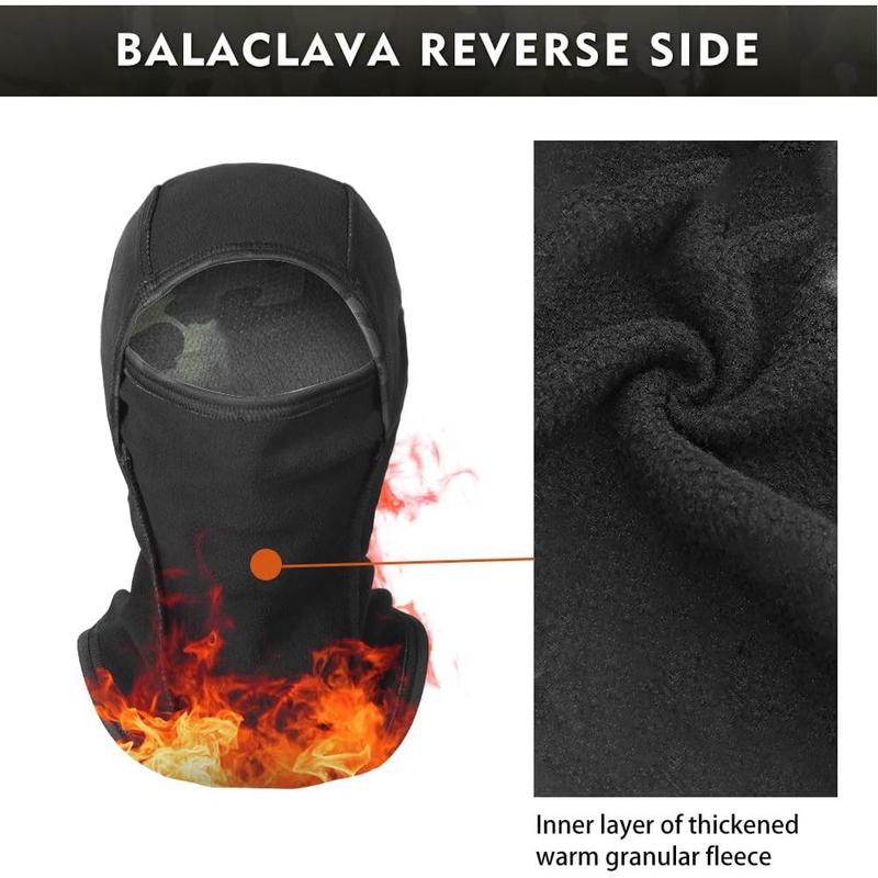 Fleece Lined Thicker Balaclava Ski Mask, Winter Warm Camo Face Mask for Men Women, Windproof Neck Gaiter Motorcycle CyclingThanksgiving, Christmas, New Year Gift