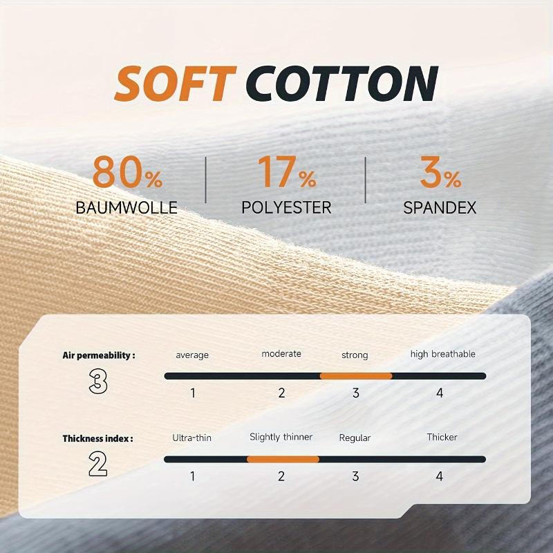 10 Pairs Combed Cotton Ankle Socks, Moisture Wicking Breathable Men Women Motorcycle Riding Sports Walking Hiking Athletic