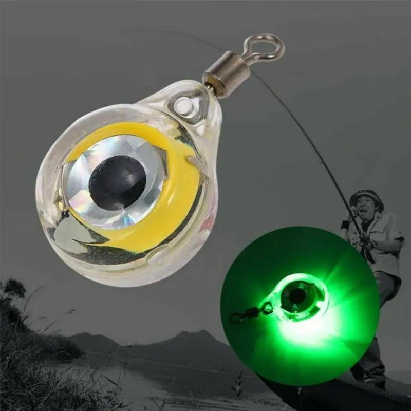 LED Mini Fisheye Underwater Fishing Light, Night Fishing Underwater Battery Powered To Attract Light, Waterproof Fishing Light