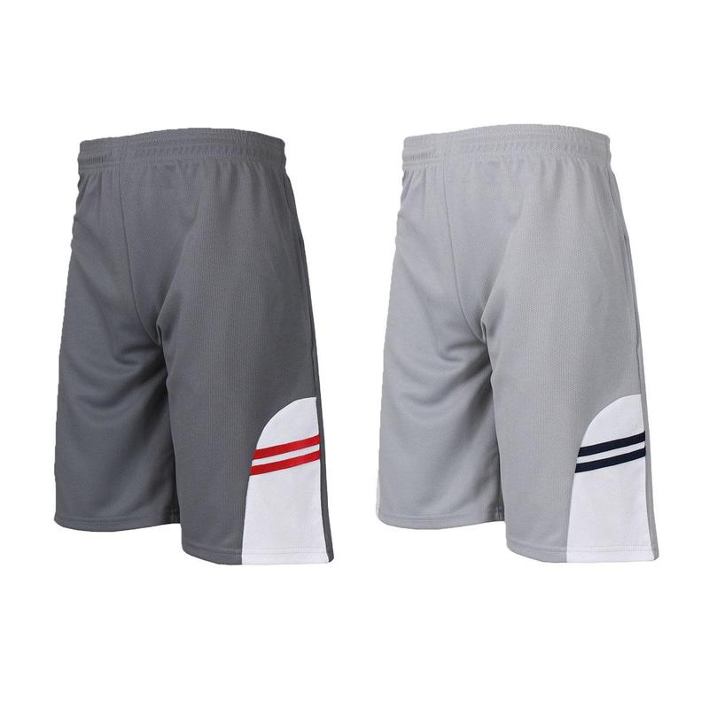 Men's 2 Pack Moisture Wicking Performance Mesh Shorts With Side Design