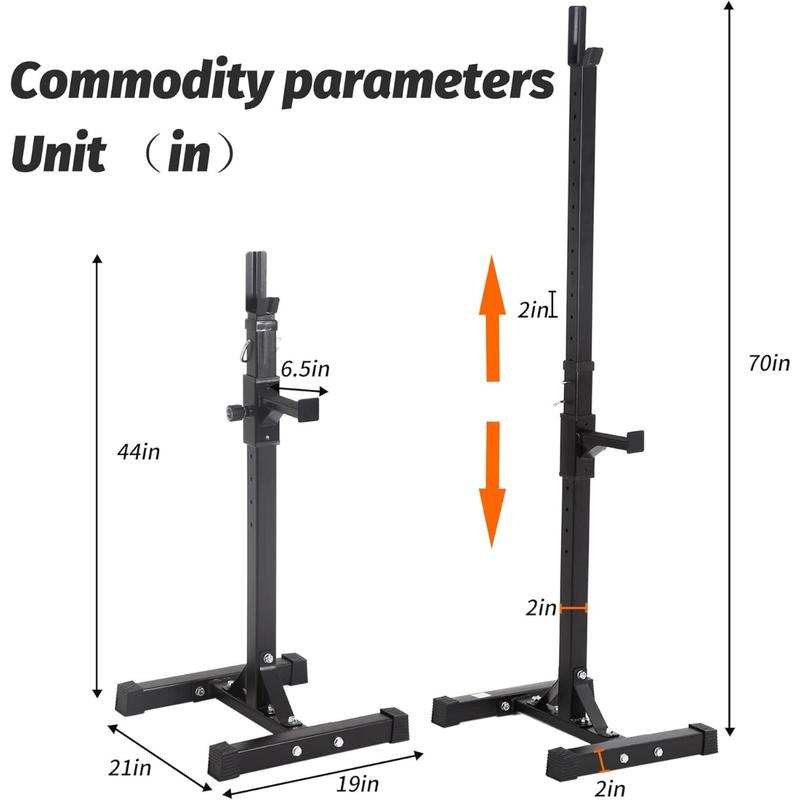 Squat Rack Adjustable Barbell Bench Press Stands 40