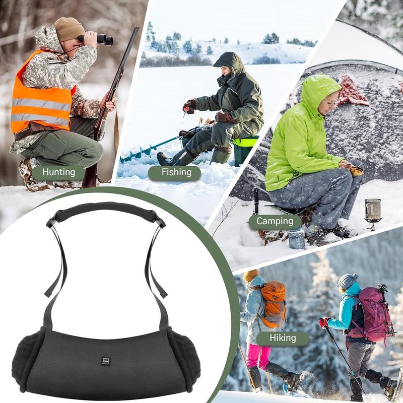 Heated Hand Warmer Pouch for Hunting Fishing, Hand Muff Included 10000mAh Battery, Ideal for Winter Outdoor Lovers