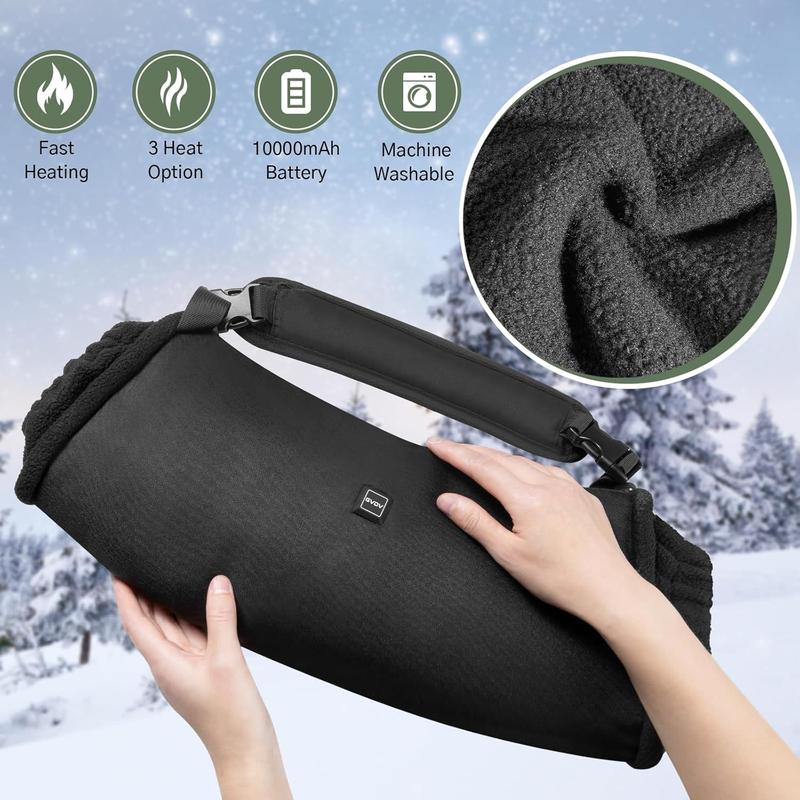 Heated Hand Warmer Pouch for Hunting Fishing, Hand Muff Included 10000mAh Battery, Ideal for Winter Outdoor Lovers