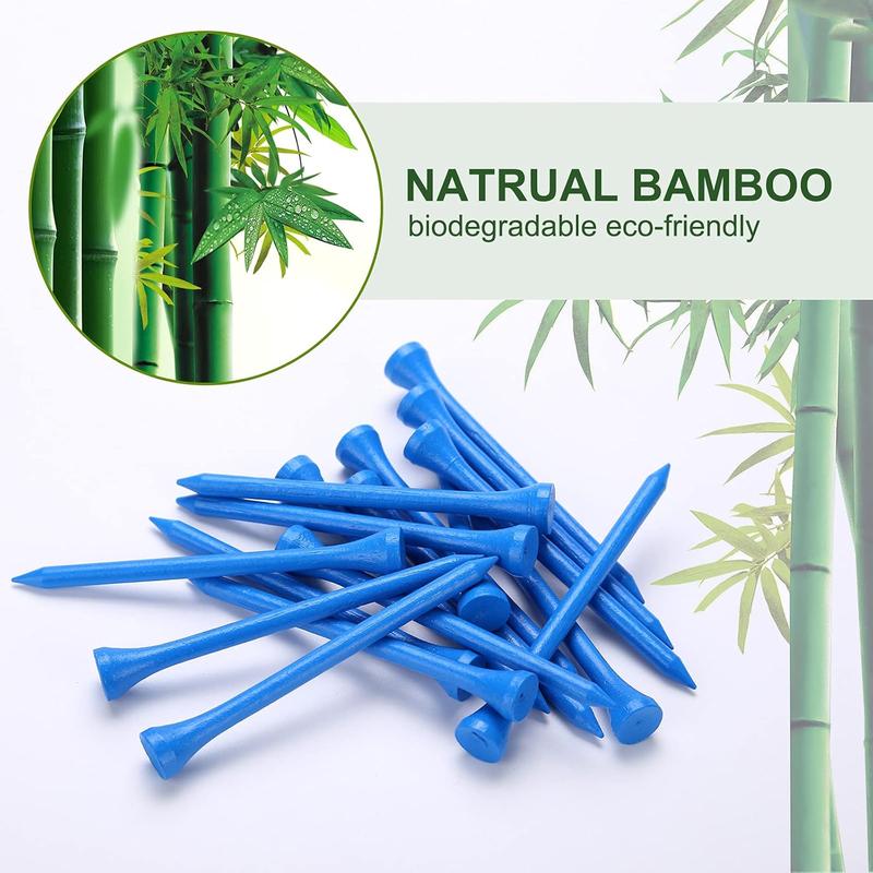 Golf Tees Durable Bamboo Tees 100Pcs 120Pcs 3-1 4