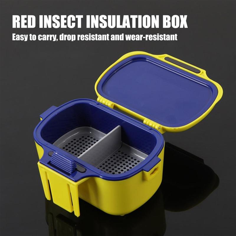 Fishing Bait Storage Box, Durable Waterproof Multi-function Breathable Removable Partition Storage Box, Suitable for Long-term Fishing Trips