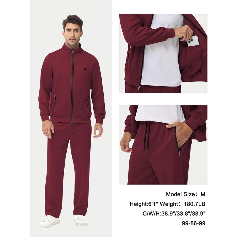 Men's Tracksuits 2 Piece Outfits Full Zip Sports Sweatsuit Jogging Suits