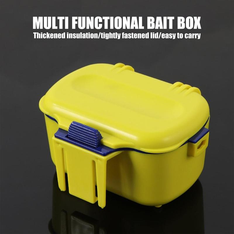 Fishing Bait Storage Box, Durable Waterproof Multi-function Breathable Removable Partition Storage Box, Suitable for Long-term Fishing Trips