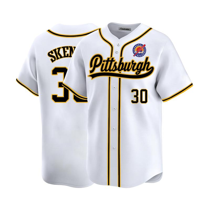 Custom Mens Pittsburgh Seattle Baseball Stitched T-Shirt for Sports Fan  Baseball Jersey