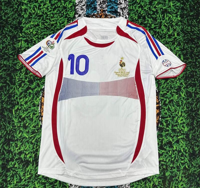 2006 World Cup France Zidane No.10 Away Short Sleeve Soccer Jersey cool jerseys