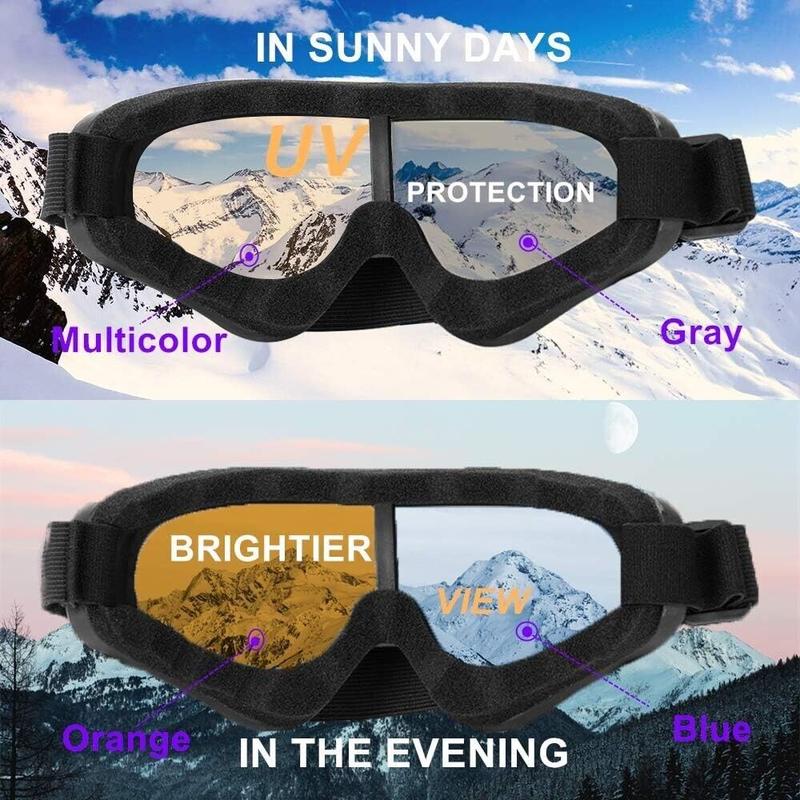 Goggles Snowboard Goggles Sports Anti-Glare HD Lens UV 400 Skiing Sunglasses