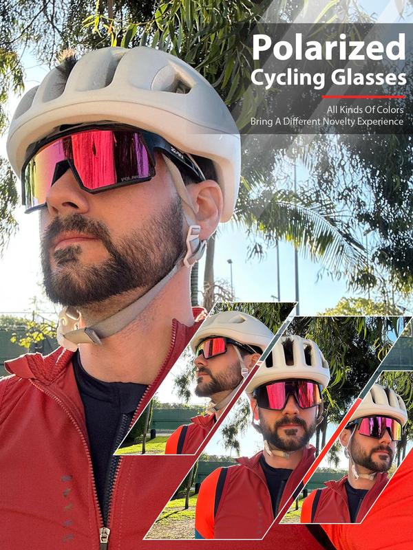 Polarized Cycling Glasses, Outdoor Sports Sunglasses, MTB Cycling Sunglasses, Road Bike Glasses, Fashion Accessories for Men & Women