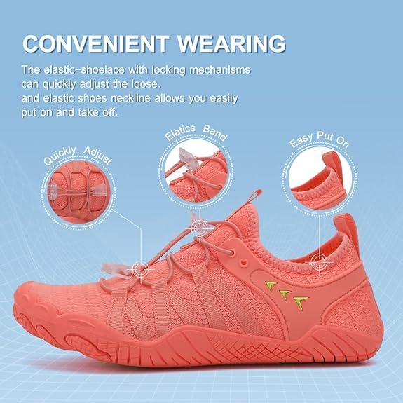 Water Shoes for Women Men Beach Shoes Women Swim Shoes Pool Shoes River Shoes Barefoot Shoes Quick Dry Slip-on for Pool Beach Surf Water Park Yoga