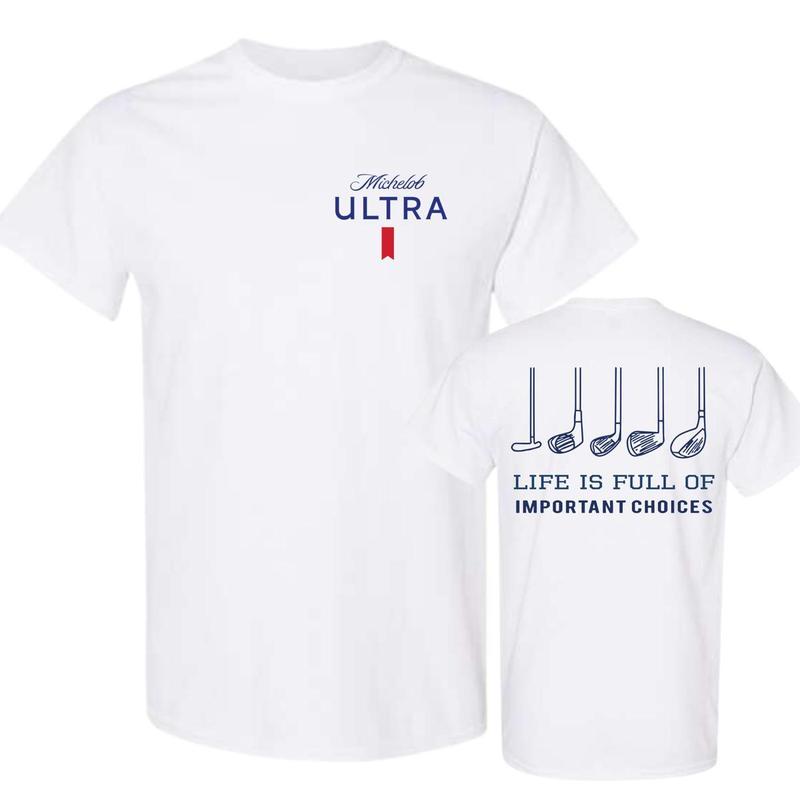 Michelob Ultra Golfing Shirt, 2 Side T-Shirt, Full Color, For Men, For Women ,Trending, gift