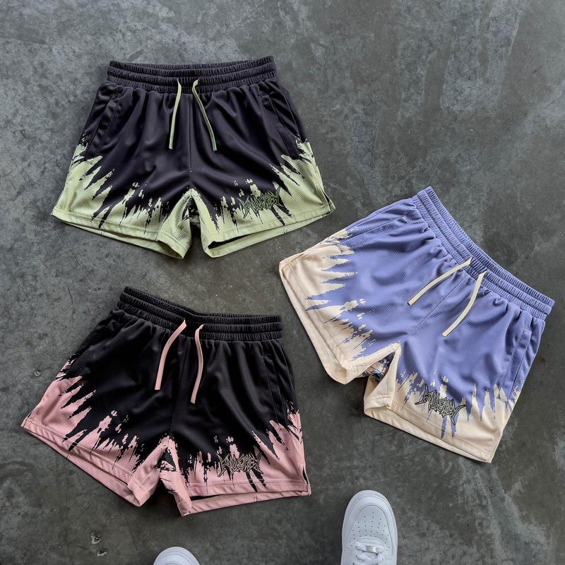 [Kill Crew] Muay Thai Shorts Shatter - Black   Olive, Unisex, Mid Thigh Cut, Pockets, Gym Shorts, Elastic Waistband, Long drawcord with wax tips