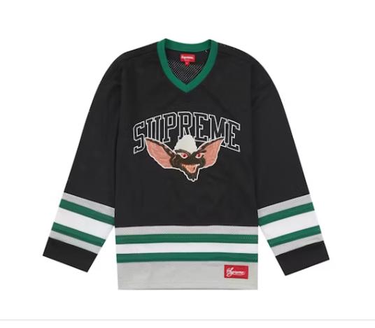 [Delivering After Christmas] Supermeme Gremlins Black Hockey Printed Jersey for Men - High-Quality and Timeless Gift Option