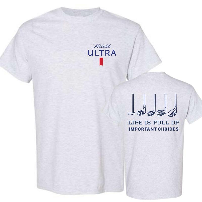 Michelob Ultra Golfing Shirt, 2 Side T-Shirt, Full Color, For Men, For Women ,Trending, gift