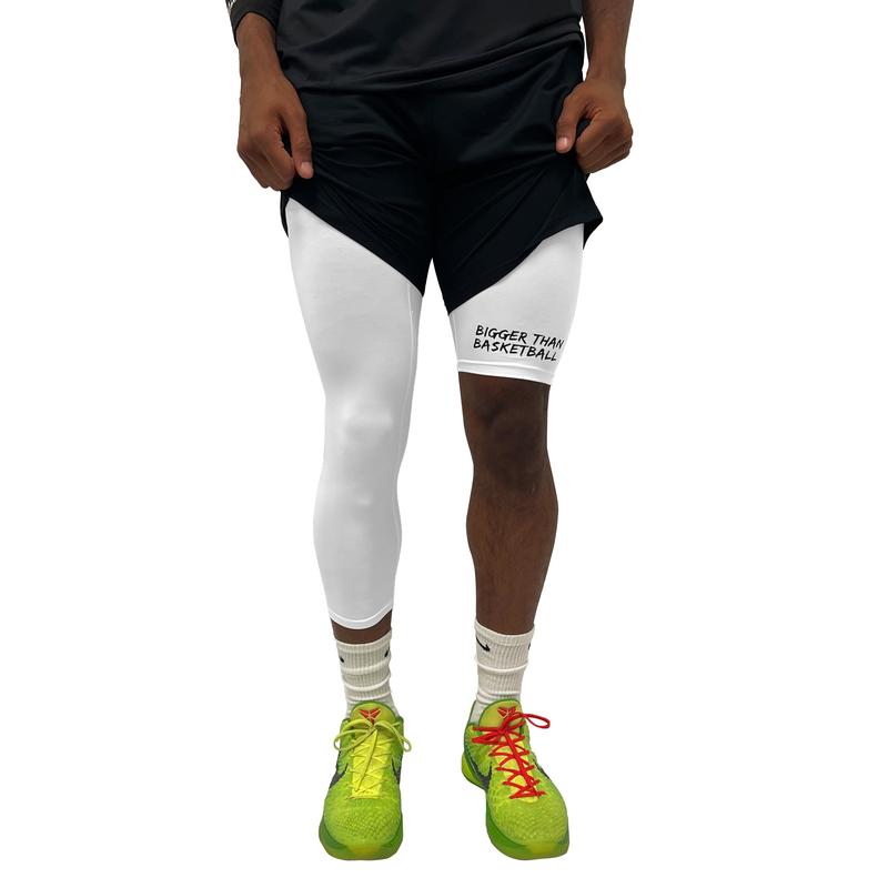 Single-Leg Performance Tights - Right - White