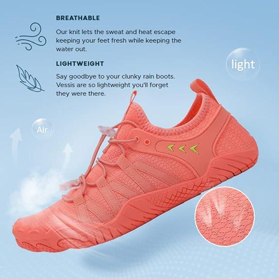 Water Shoes for Women Men Beach Shoes Women Swim Shoes Pool Shoes River Shoes Barefoot Shoes Quick Dry Slip-on for Pool Beach Surf Water Park Yoga