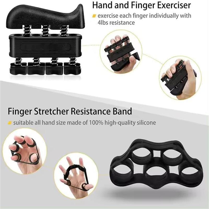 Grip Strengthener Forearm Strengthener Hand Grips Strengthener Kit-5 Pack,Grip Ring & Stress Relief Grip Ball for Athletes