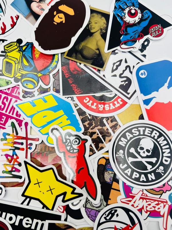 100 count Skateboard Decal Pack Cool Waterproof Stickers for Laptop Water Bottle Suitcase Phone Luggage, Skateboarding Stickers Decal for Adults