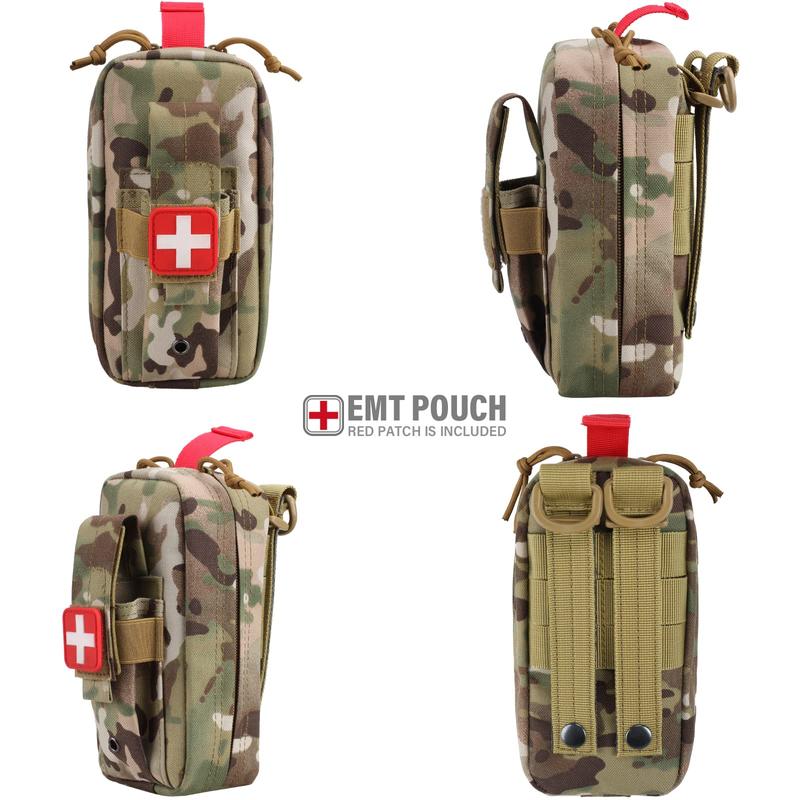 Outdoor Medical Pouch, Outdoor Survival First Aid Pouch, Hunting Camping Utility Emergency Pouch Pack, for Women and Men