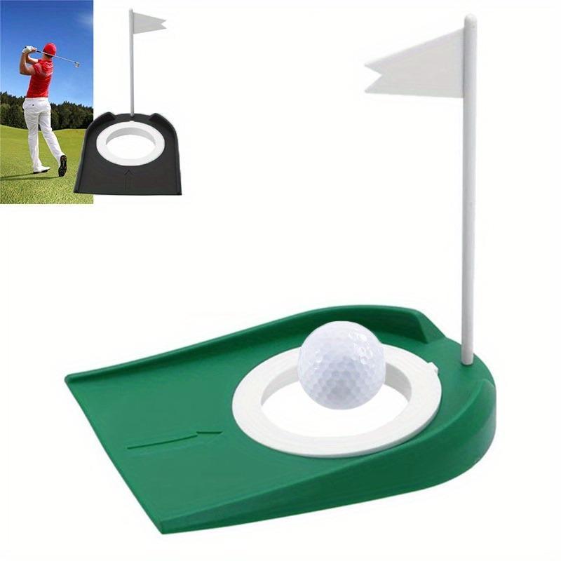 Golf Putting Cup with Flag, 2 Counts set Indoor Golf Putting Hole, Golf Hole Training Aid Equipment, Golf Training Equipment for Indoor Outdoor Use