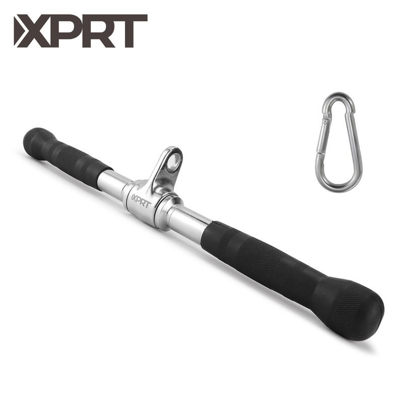 XPRT Cable Machine Accessories - Straight Rotating Bar - Cable Machine Accessories for Home Gym - Made of Heavy Duty Solid Steel