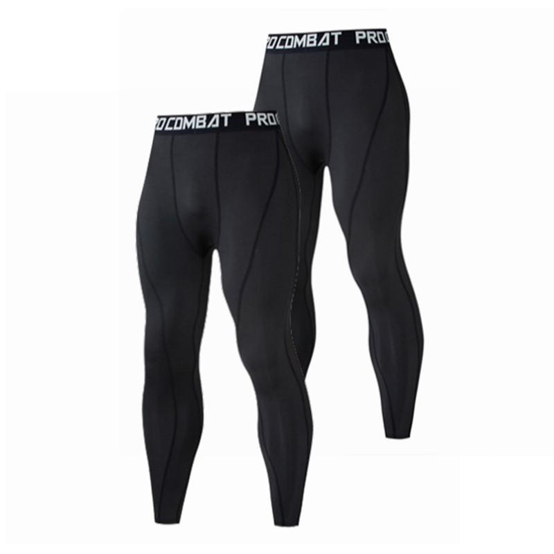 2 Pack Mens Compression Pants Sports Athletic Training Running Quick Dry Leggings