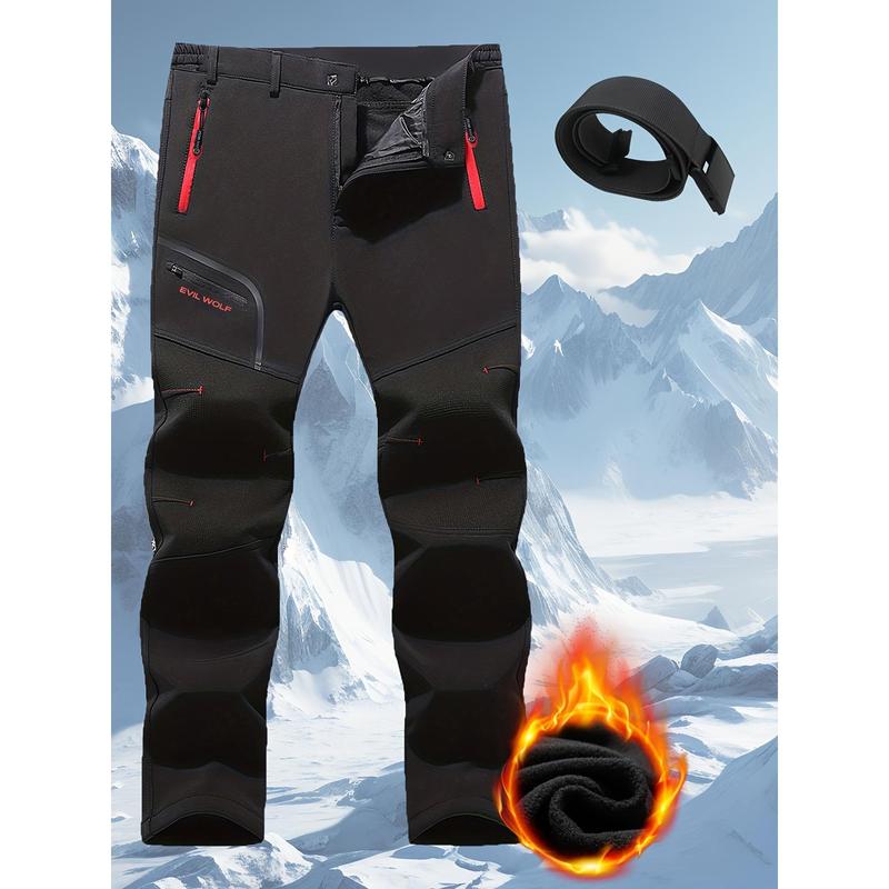 S1 New 2024 Men's Winter Trekking Pants-Fleece Lining, Windproof and Warm, Suitable for Skiing and Outdoor Adventure Dandy