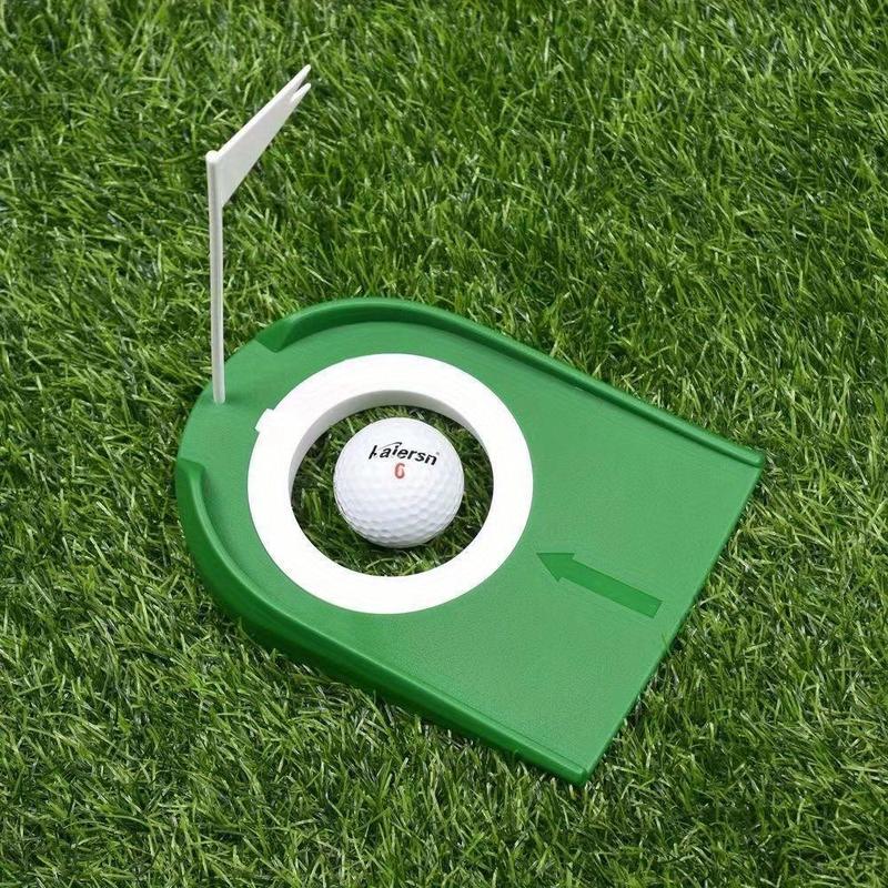 Golf Putting Cup with Flag, 2 Counts set Indoor Golf Putting Hole, Golf Hole Training Aid Equipment, Golf Training Equipment for Indoor Outdoor Use