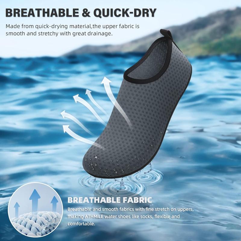 Water Shoes for Women Men Quick-Dry Aqua Socks Swim Beach Barefoot Yoga Exercise Wear Sport Accessories Pool Camping Must Haves Adult Youth Size