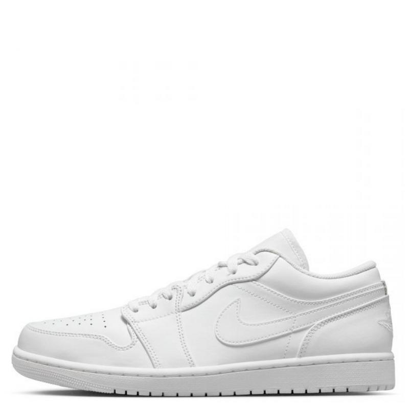 Nike Air Jordan 1 Low Triple White 553558-136 Mens Fashion Sneakers New