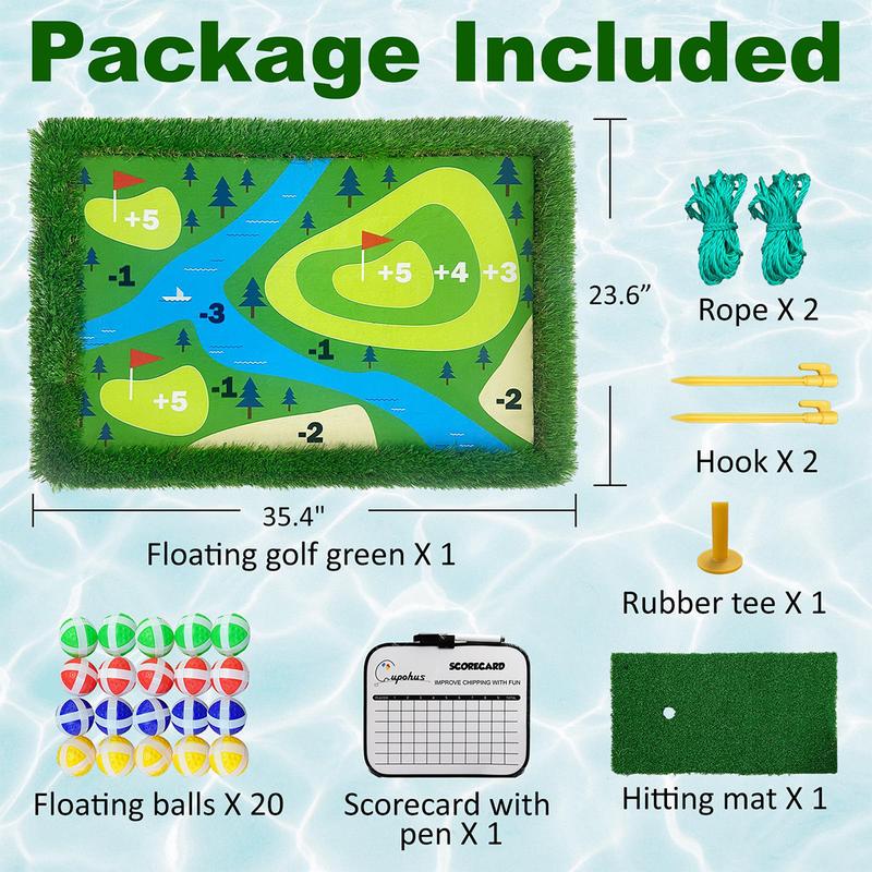 AYJKSEVEN Floating Golf Green for Pool, 2024 Upgraded 35