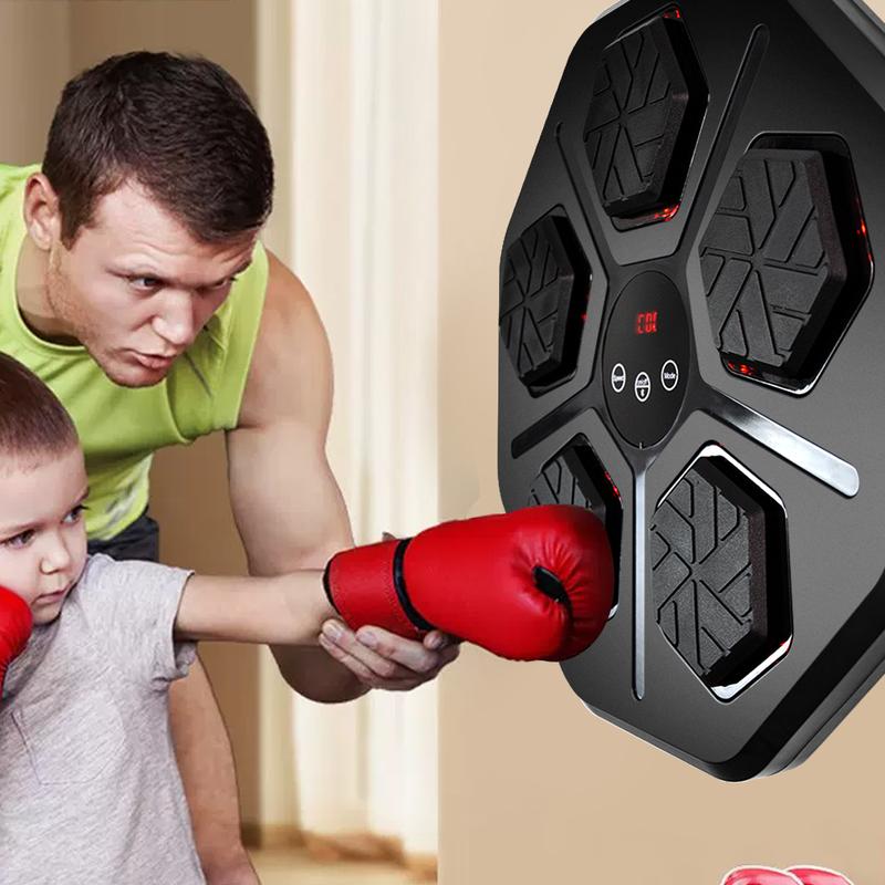 Music Boxing Machine with Boxing Gloves, Wall Mounted Smart Bluetooth Music Boxing Trainer, Electronic Boxing Target Workout Punching Equipment for Home, Boxing Equipment,Gym Equipment,Music Boxing Machine for Adults,Music Boxing,Music Punching Machine