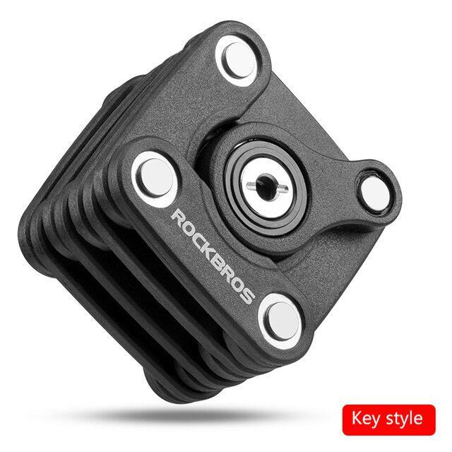 ROCKBROS National Patent Award Bike Bicycle High Security Drill Resistant Lock Password Key Theft Lock Cylinder Lock