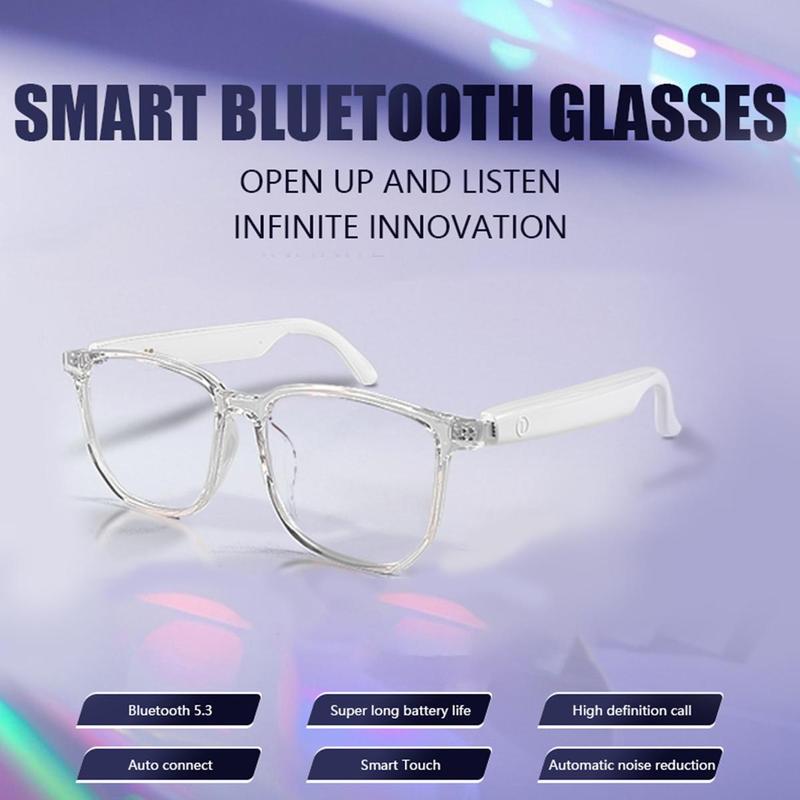 Smart Glasses, Automatic Power on Off Bluetooth-compatible Smart Glasses, Waterproof Wireless Glasses for Driving, Fishing, Outdoor Sports