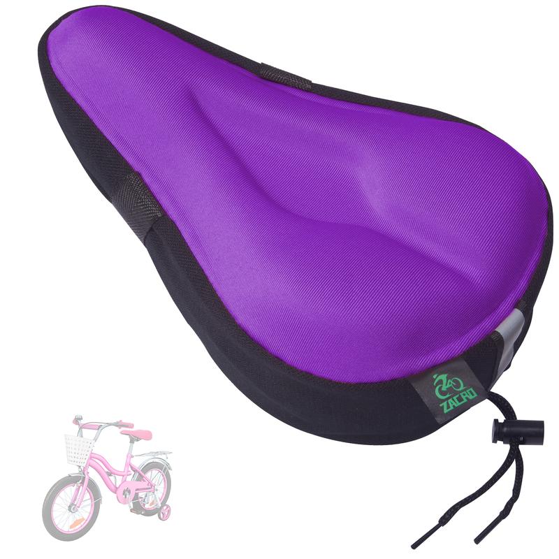 Zacro Gel Kids Bike Seat Cushion Cover, Anti-Slip Bike Seat Cover, Breathable & Extra Soft Memory Foam Child Bicycle Saddle Padded with Reflective Strip, 9