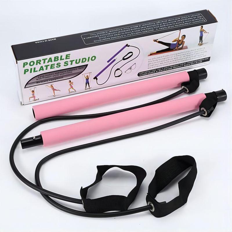 Resistance Band Bar, 1 Count Multifunctional Yoga Pilates Bar, Pilates Resistance Bar, Workout Equipment for Home Gym, yogachallenge, Exercise Equipment