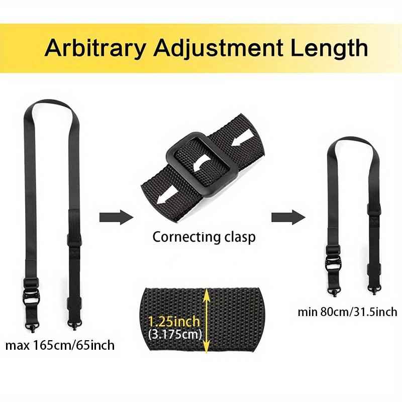 2 pcs 2-Point Sling Quick Adjust with Swivels, 2 PCS Sling Mount Straps with Fast Adjust Thumb Loop