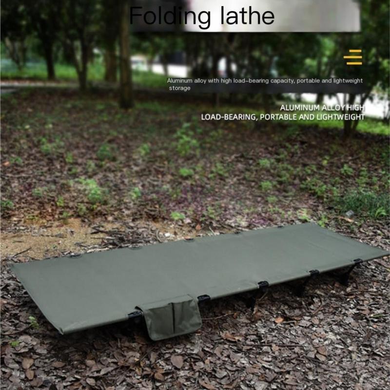 Ultralight Portable Folding Bed - Durable Aluminum Alloy Design for Seamless Camping, Hiking & Office Naps - Perfect Single Bed Solution for Outdoor Adventures christmas 2024 ornament