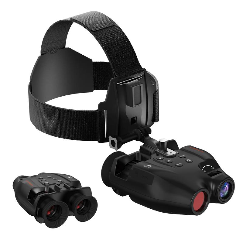 Night Vision Binoculars: See Up to 300m in Total Darkness, 850nm Infrared LED, 7 Brightness Levels, 1080P HD Video Photo Capture, 5x Digital Zoom, Includes 32GB TF Card Perfect for Day & Night Adventures