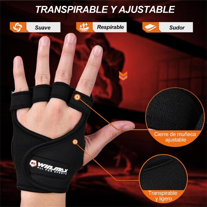 Breathable Half Finger Sports Gloves, 1 Pair Wear-resistant Fitness Gloves, Anti-slip High Grip Gloves for Men & Women Gym Workout