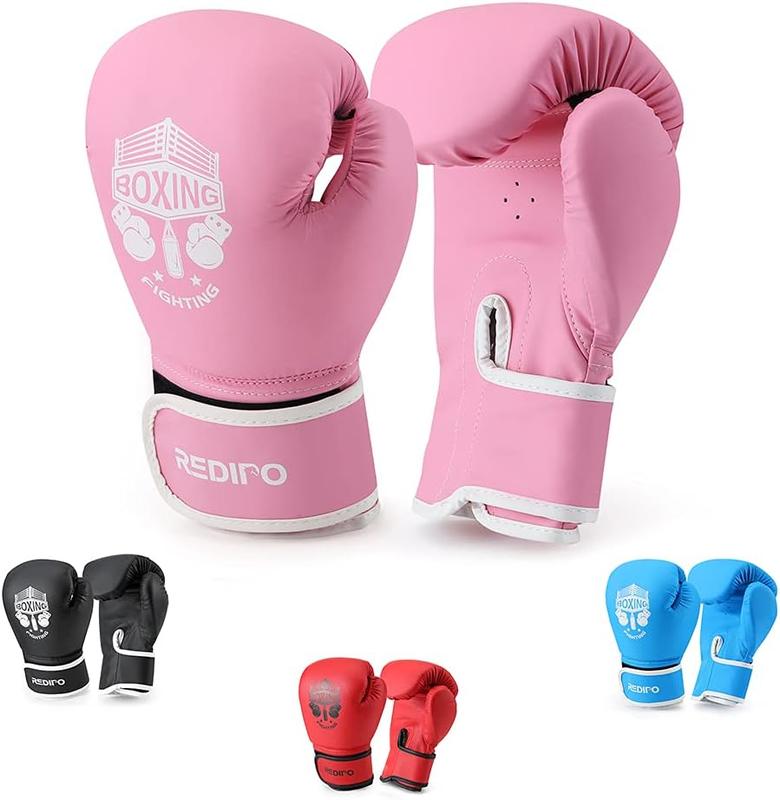 Redipo 4OZ Boxing Gloves, Sponge Foam Training Sparring Gloves Thai Kick Boxing for Boys and Girls Age 3 to 9 Years