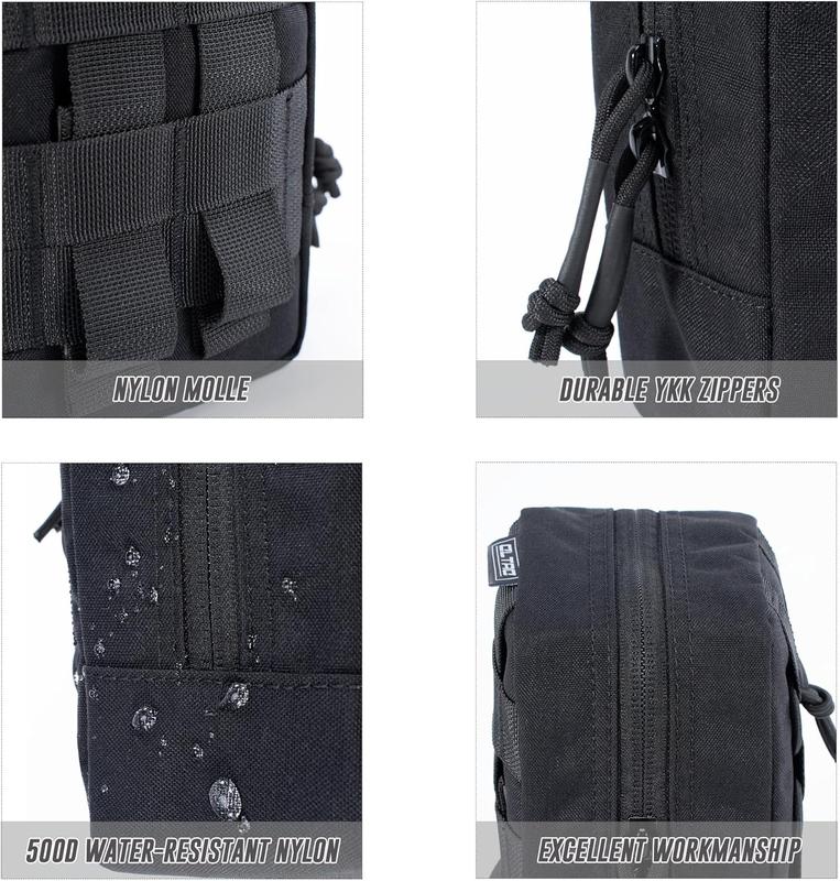 Tactical Pouch Utility MOLLE Admin Pack Military Medical EMT IFAK Organizer EDC Tool Pocket