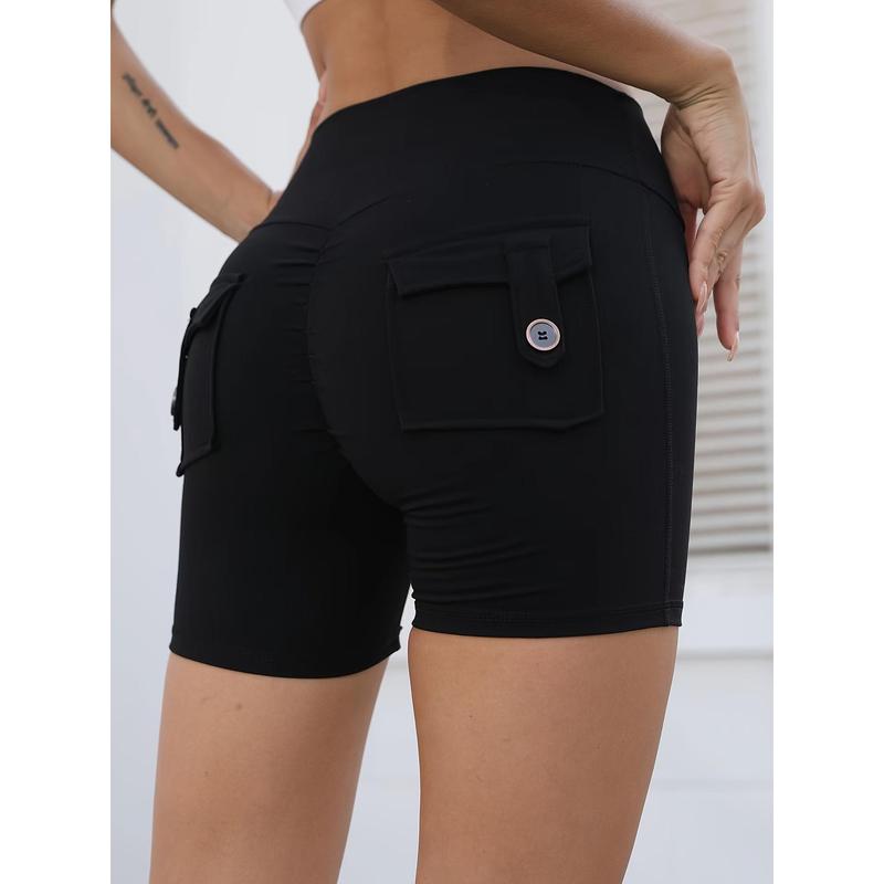 2024 new style nude three-quarter pants sexy yoga pants summer high-waisted peach hip-lifting exercise shorts fitness pants