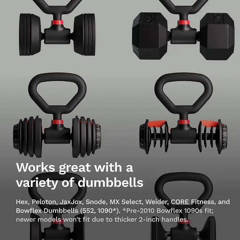 Dumbbell Conversion Kit, 1 Count Dumbbell Connector with Handle, Weight Training Equipment for Home Gym Workout, Gym Accessories