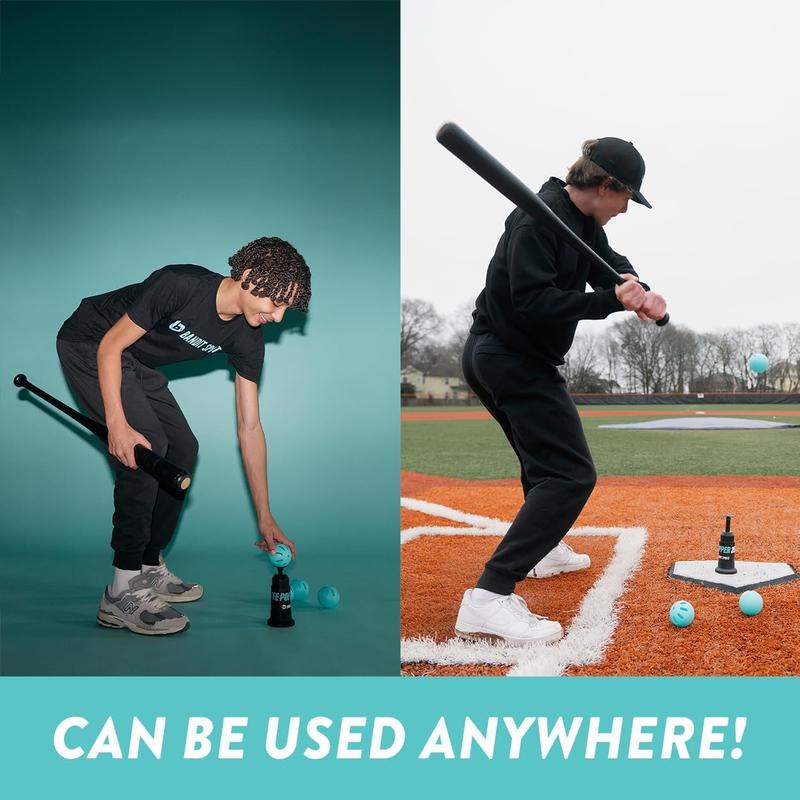 Hamoluxi Baseball Training Tee Popper 202, Hitting Tee for Perfect Swings, Batting Machine (Not for Real Baseballs 202 Popper Balls Not Included)