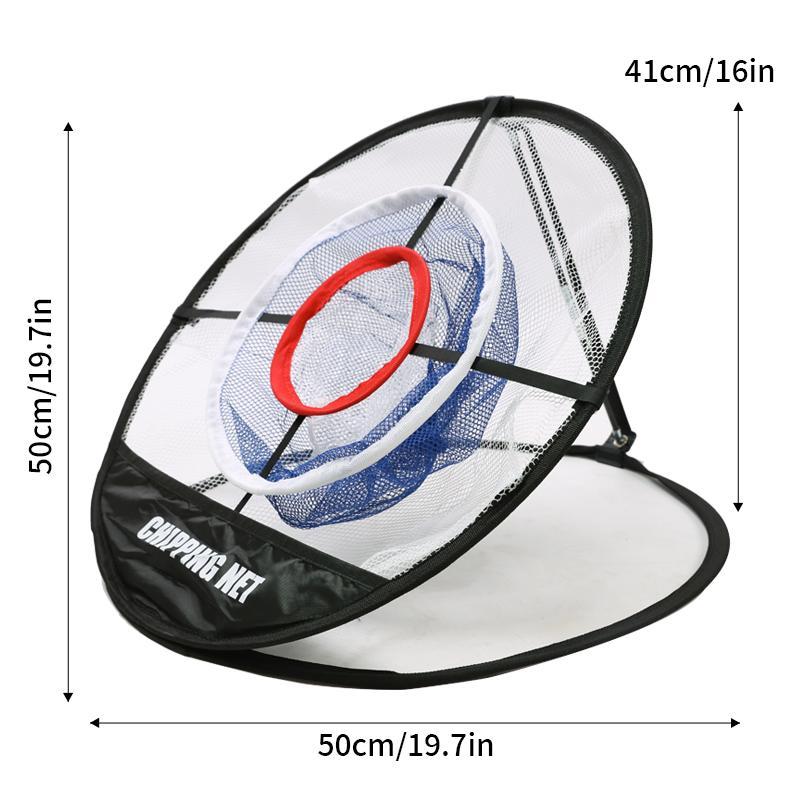 Golf Target Practice Net Set, Including 1 Count Golf Net & 6 Counts Practice Balls & 1 Count Artificial Grass Mat & 1 Count Stand & 1 Count Storage Bag, Golf Training Aid for Adults, Stocking Fillers Gift